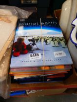 Stack of Planet Earth, Michael Palin and other reference books