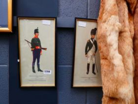 3 x prints of cavalry officers