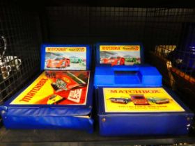 Cage of Matchbox vehicles