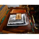 Box containing various photos and prints inc, Aerospace themes