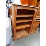 Pine open bookcase