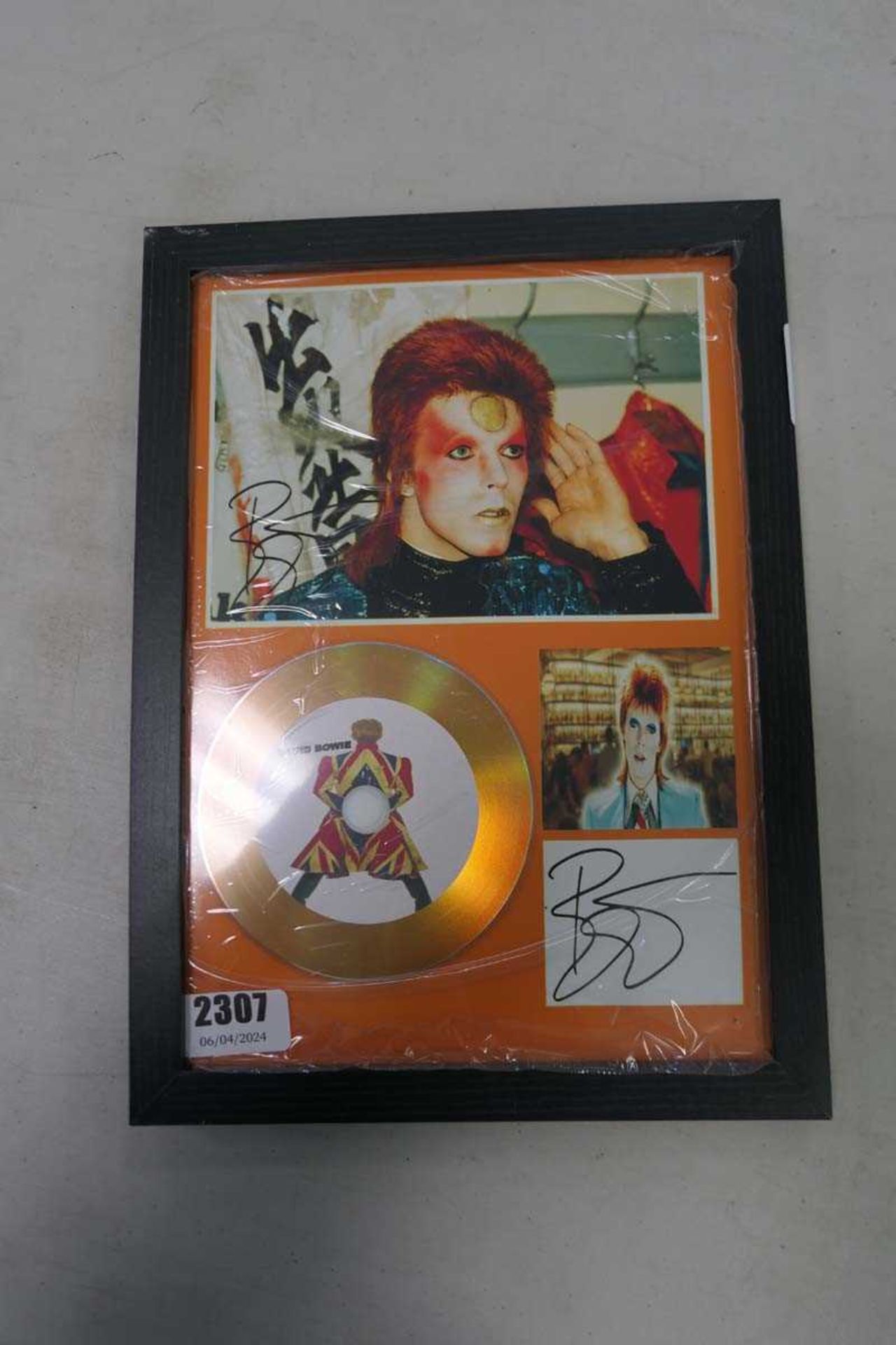David Bowie framed CD