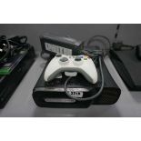 Xbox 360 124 GB HDD game console with power supply and controller