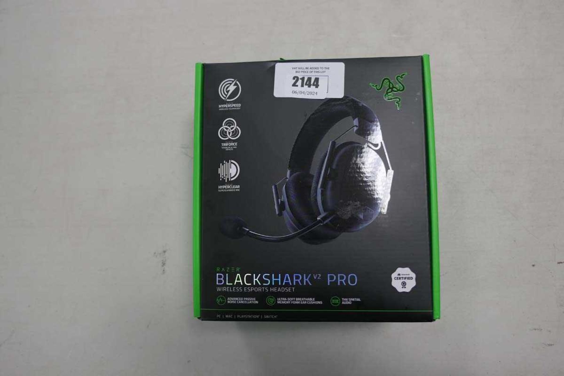 +VAT Black Shark V2 Pro wireless headset