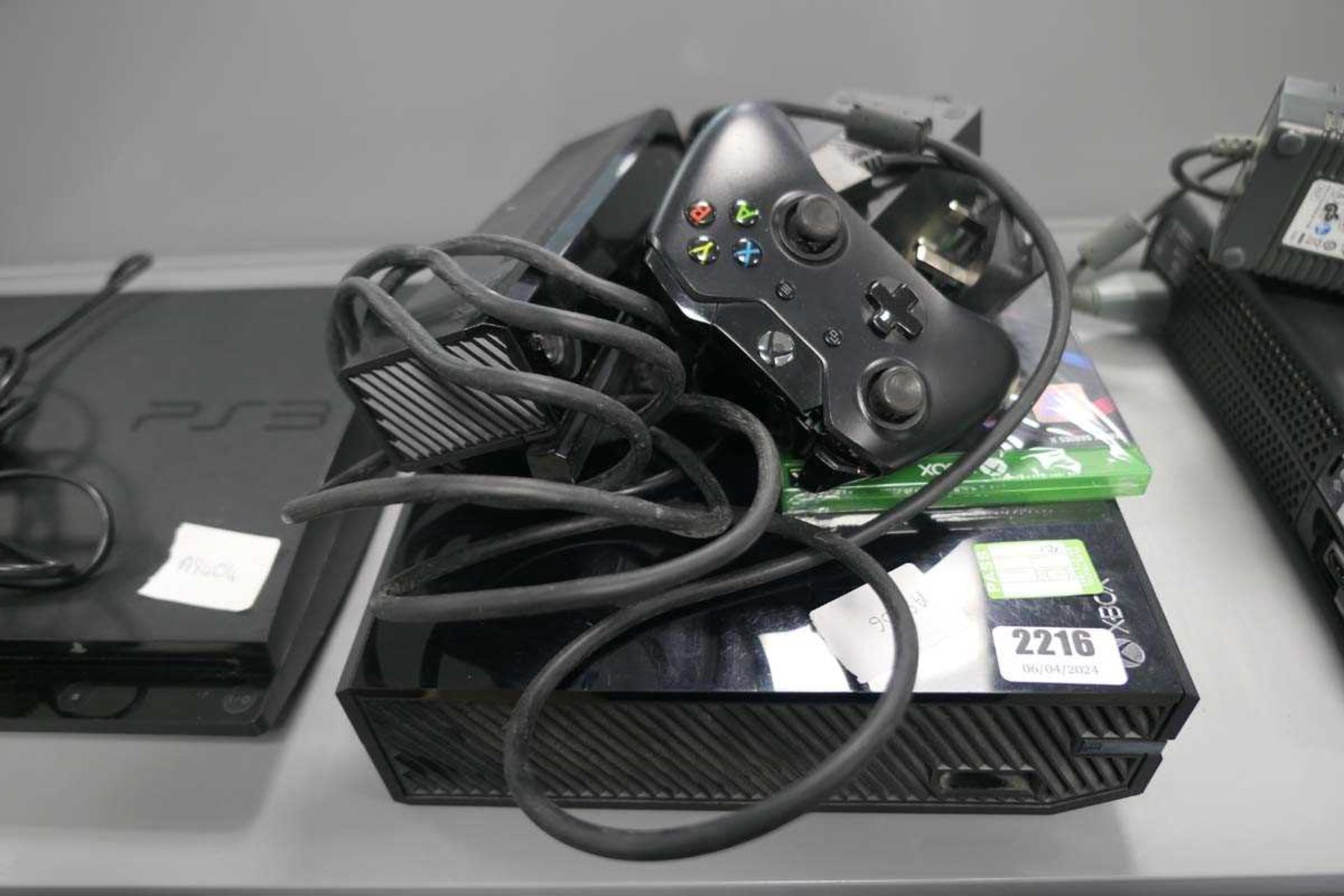 Xbox One with power supply, controller and FIFA 21 game