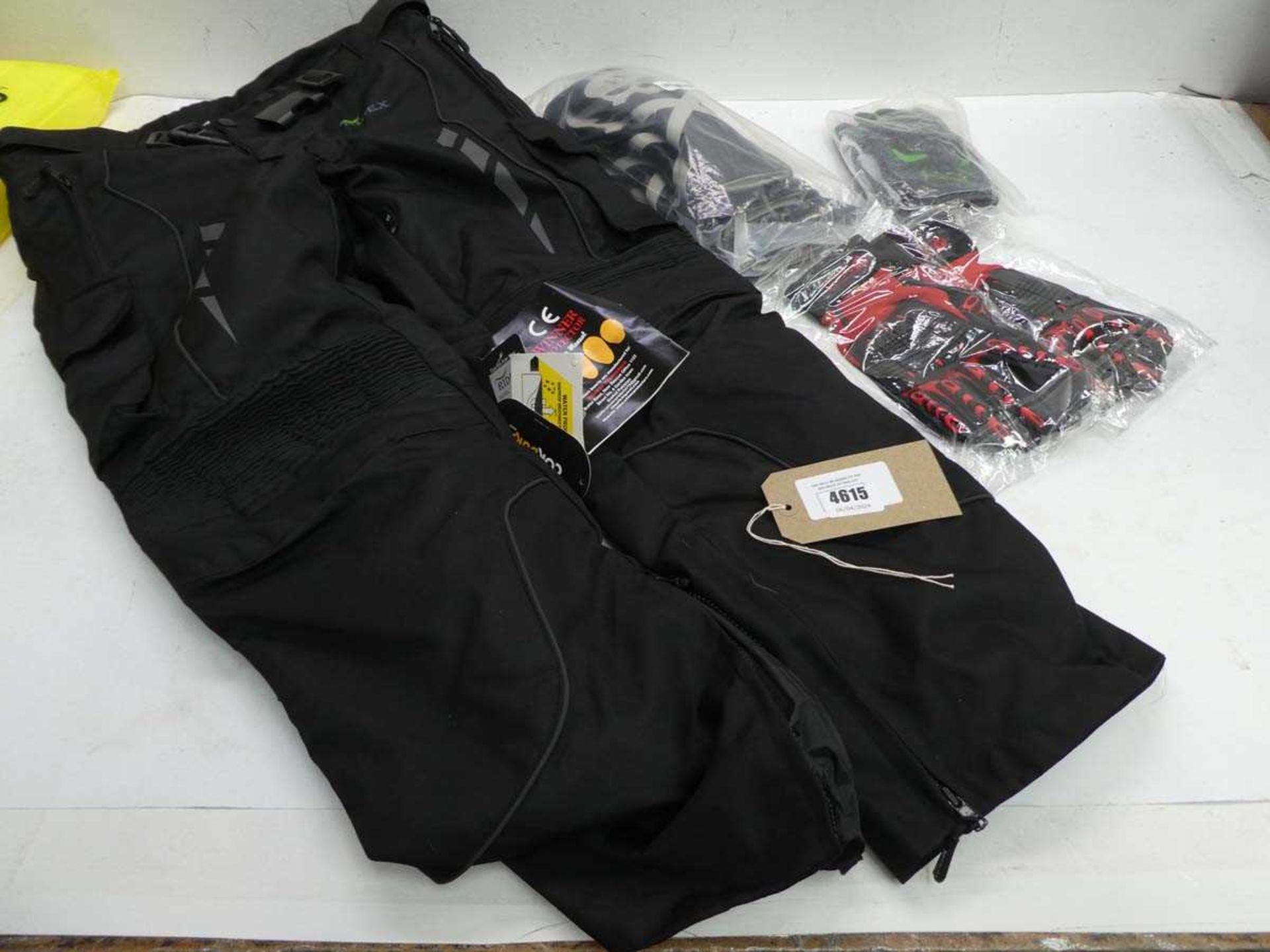 +VAT Ridex motorcycle trousers Size 36 and gloves