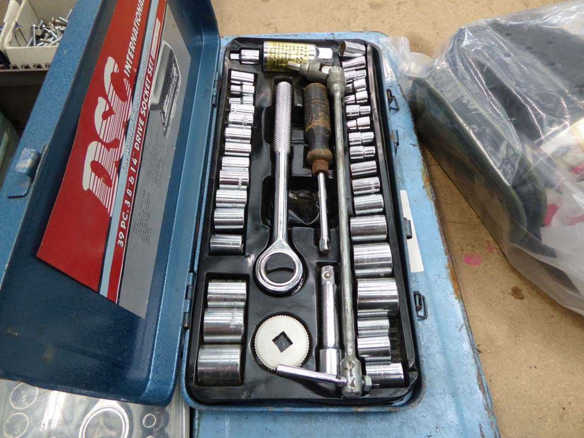 Allen key set and 3 socket sets - Image 2 of 2