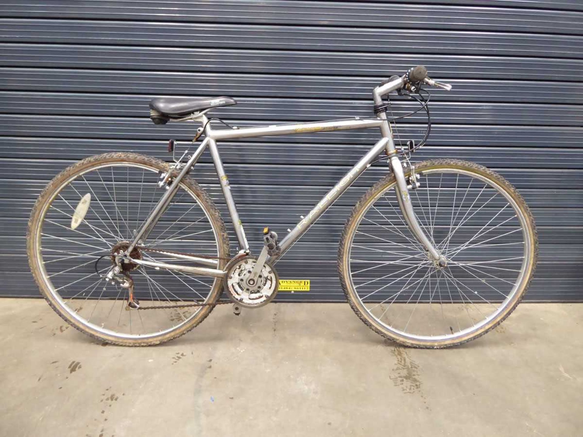 Raleigh silver gent's bike