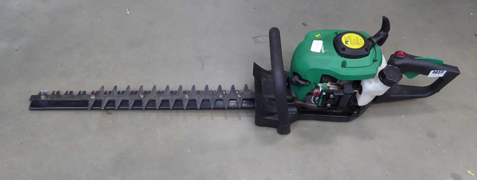 Petrol powered green hedgecutter