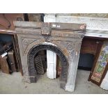 Cast iron fire surround