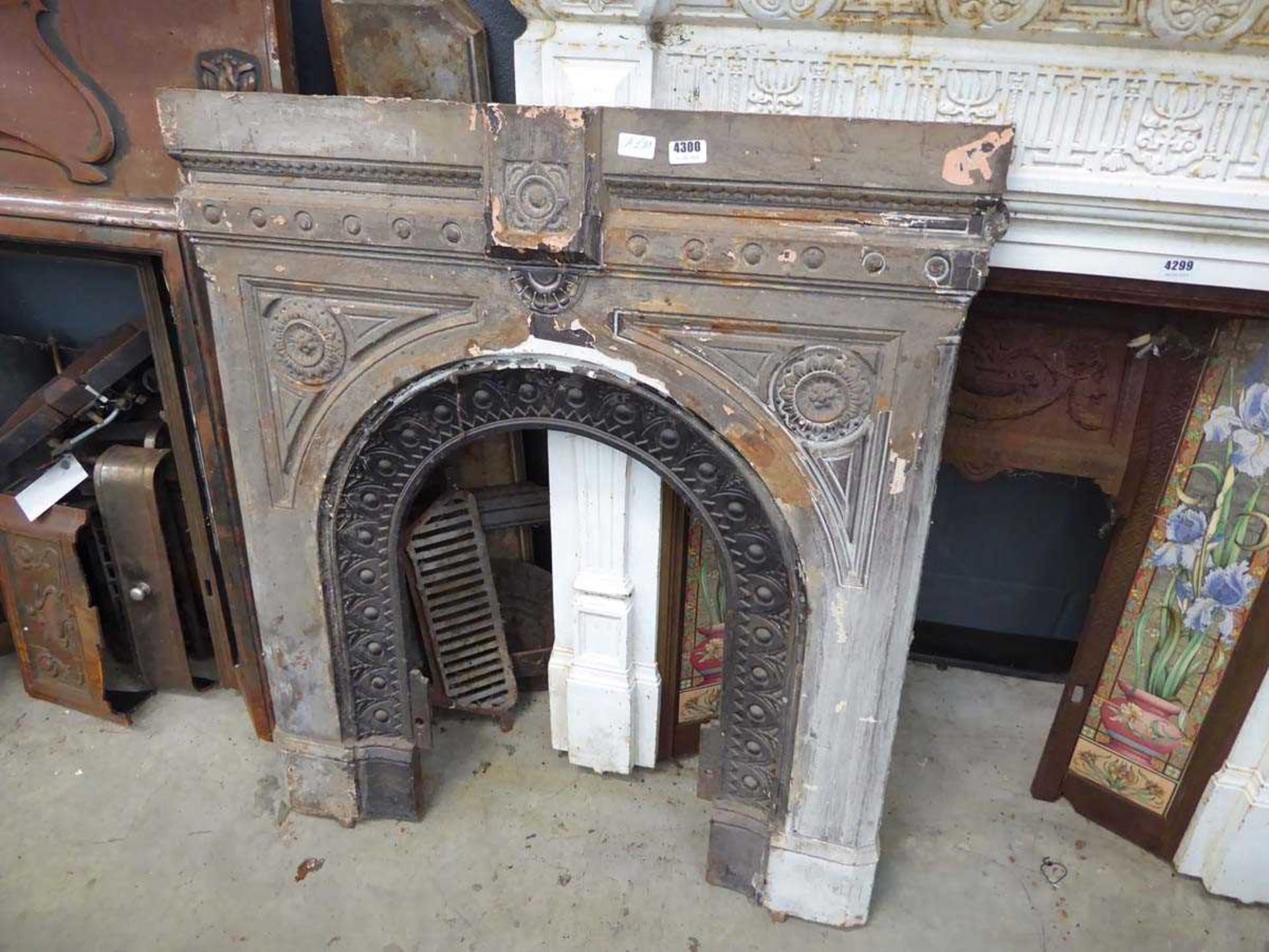 Cast iron fire surround