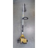 Yellow McCullough bentshaft petrol powered strimmer