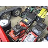 Mountfield petrol powered rotary mower with grass box