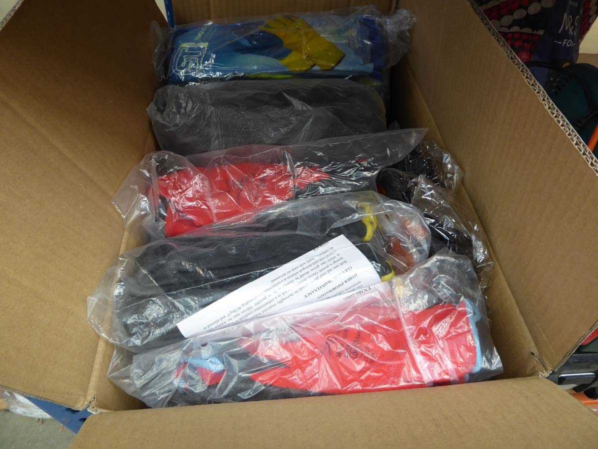 Box of assorted gloves