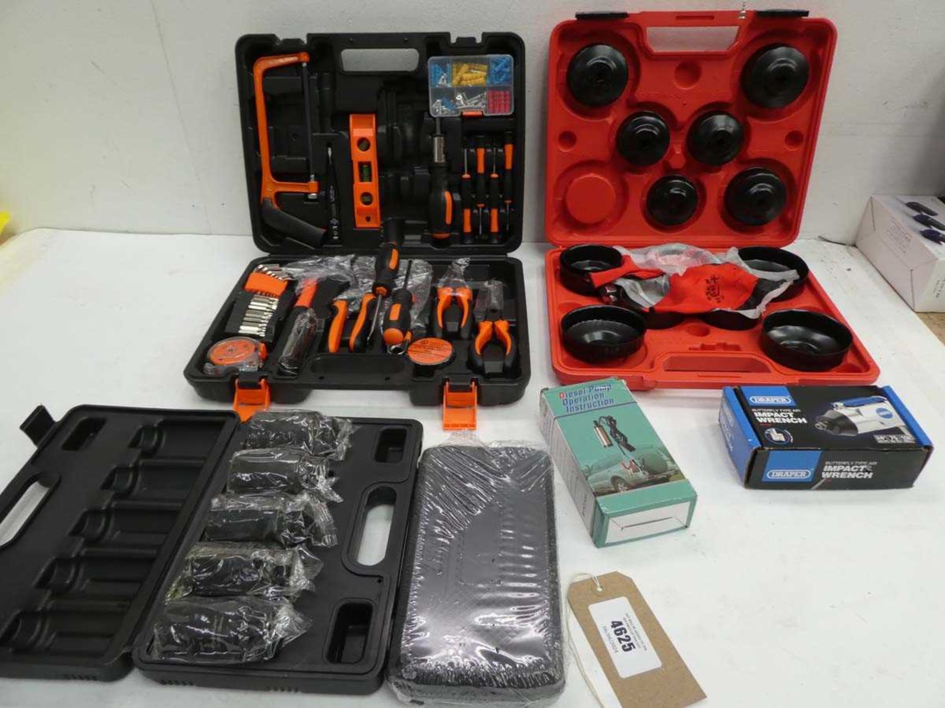+VAT Oil filler wrench set, multi tool set, socket set, impact wrench etc