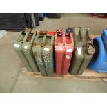 4 metal jerry cans