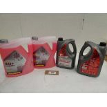 +VAT 2 x 5L Mannol 4212 G12+ Coolant and 2 x 4L No Smoke Oil