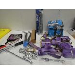 +VAT Combination wrench, ratchet straps, magnetic tool holder set, tyre leaver, car polisher, spring