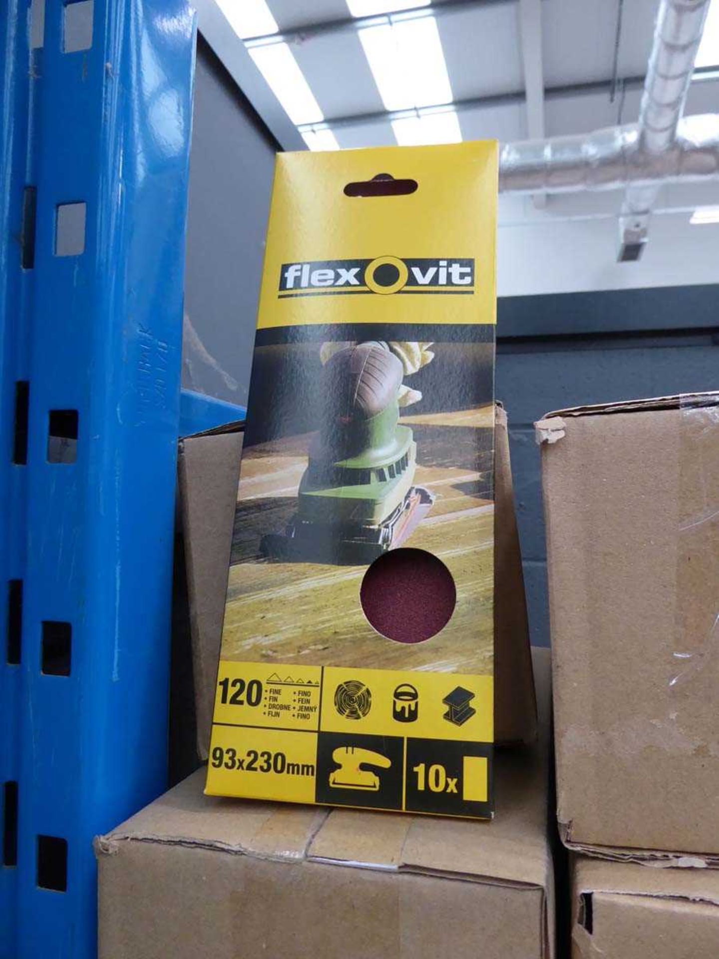 +VAT 4 x boxes of Flexovit 120 grit sanding sheets - Image 2 of 2