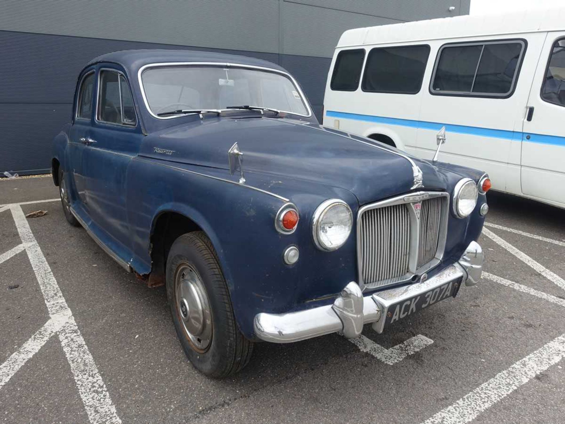 (ACK 307A) 1963 Rover P4 110 4-door saloon in blue, 2625cc petrol with overdrive, first registered