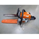 Stihl MS211 petrol powered chainsaw