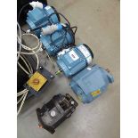 +VAT 3 ABB Motors single phase electric motors plus 2 other similar