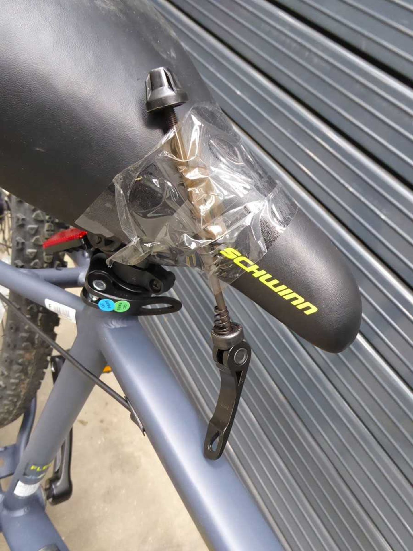 +VAT Schwinn yellow and grey mountain bike (front wheel shaft missing) - Image 2 of 2