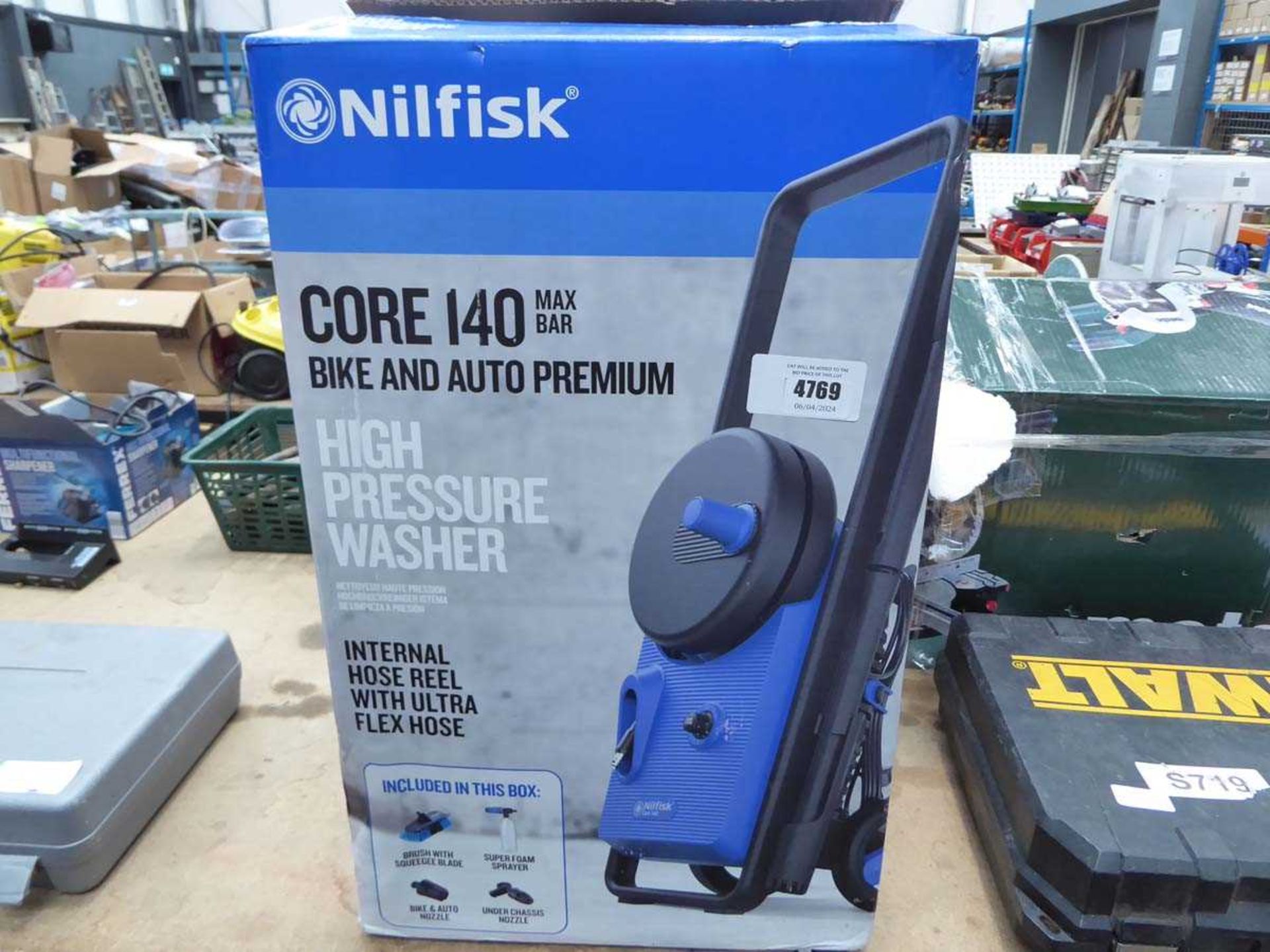 +VAT Nilfisk boxed electric pressure washer