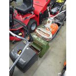 Webb electric cylinder mower with grass box