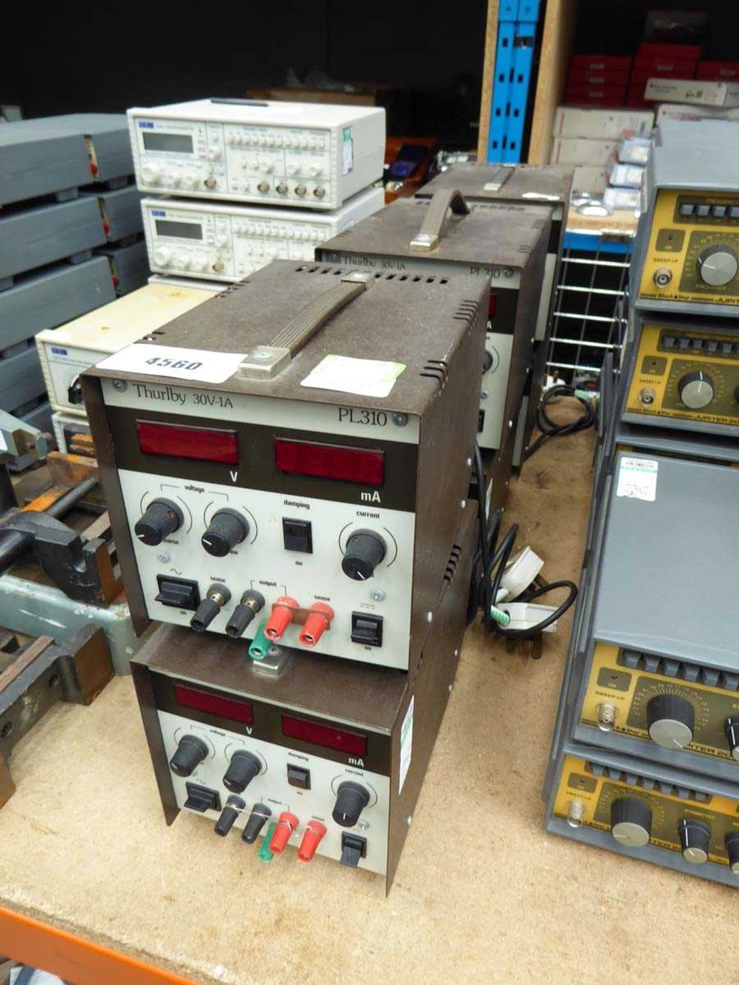 +VAT 6 Thurlby PL310 bench top labratory power supply device