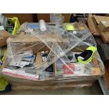 Pallet of office sundry items to include staplers, hole punches, Sellotape, etc