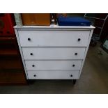 Painted chest of four drawers