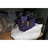 Versace Contour handbag in purple with dustbag
