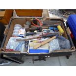 Box of assorted tools