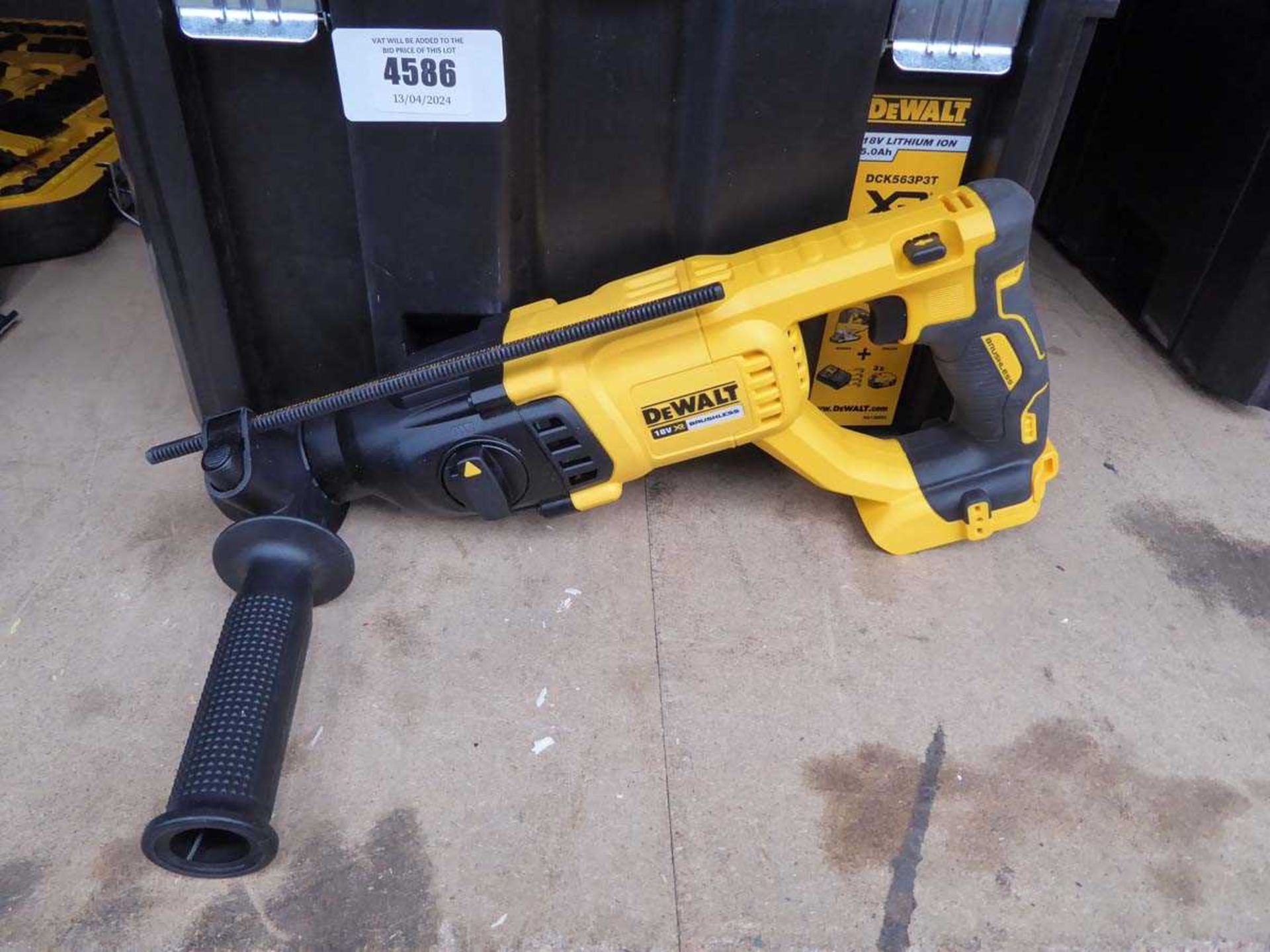 +VAT Dewalt toolkit comprising SDS drill, impact drive, drill, torch, jigsaw, circular saw, 1 - Image 2 of 4