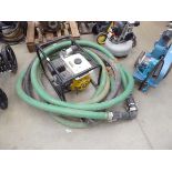 Loncin 5.5hp 2 inch water pump and hose