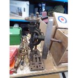Vintage hand drill, pumps and boiling rings