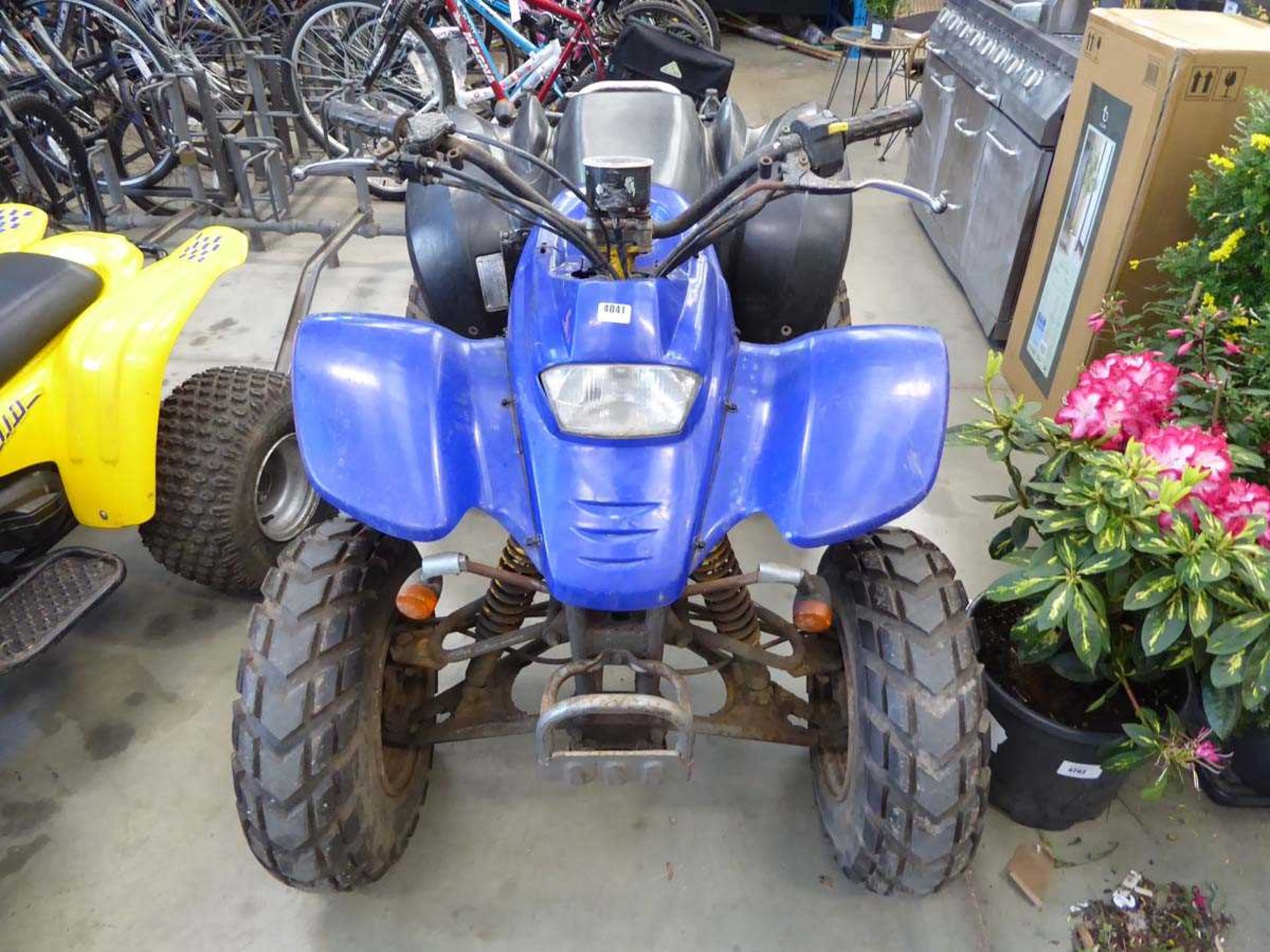 Large blue petrol powered quadbike - Image 2 of 4