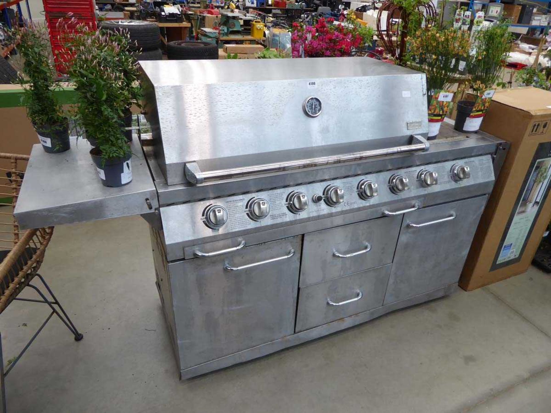 Swiss Grill stainless steel gas BBQ