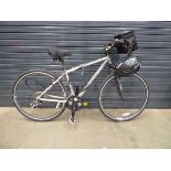 Trek grey town bike with front basket