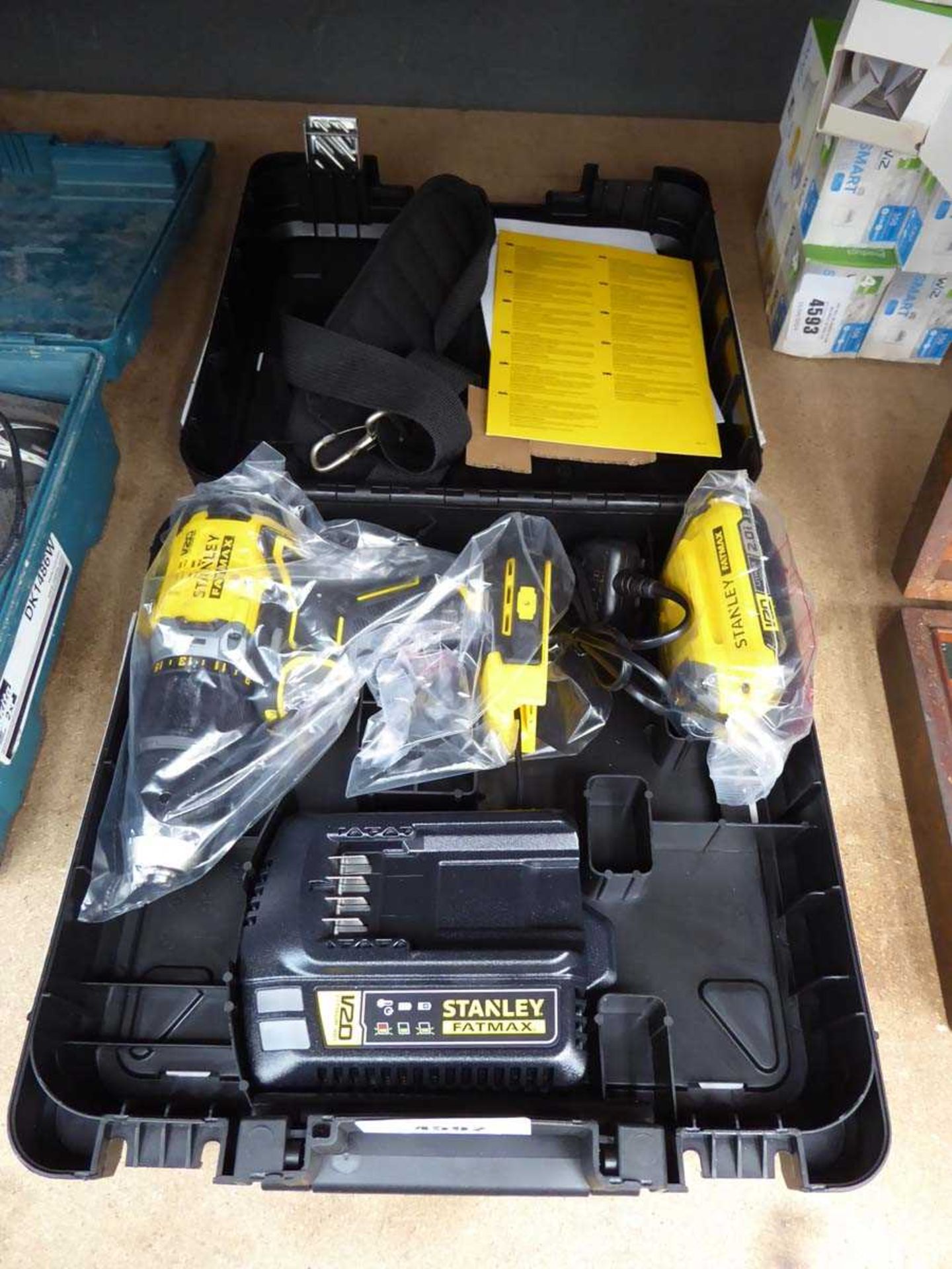 +VAT Stanley Fatmax drill with battery and charger