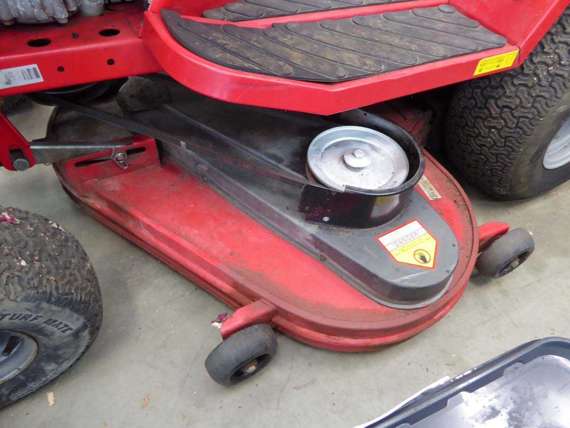 Countax C300M petrol powered ride on mower with grass collector and brush - Image 4 of 7