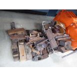Large quantity of wooden planes