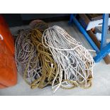 Large quantity of climbing rope