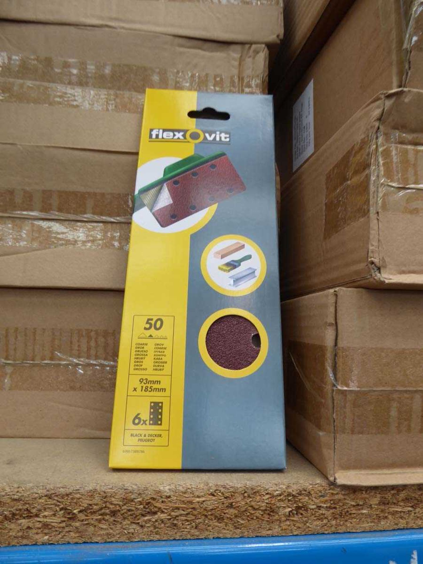 +VAT 5 boxes of Flexovit 50 grit sanding sheets - Bild 2 aus 2