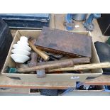 Small box containing hammers, tools, taps, etc.