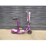 Purple Razor electric scooter