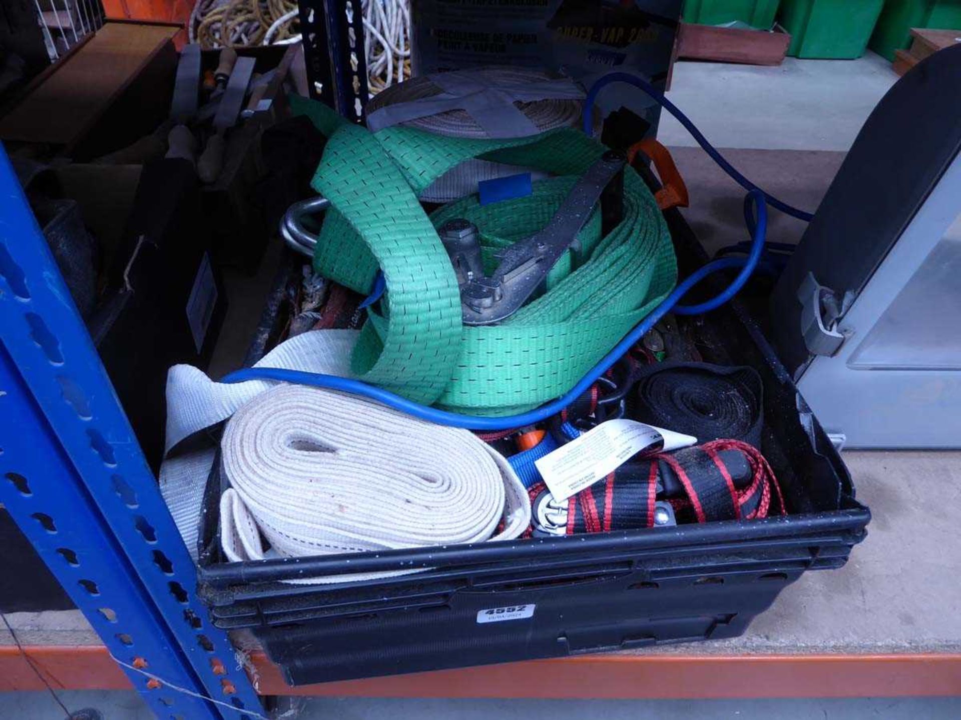 Box of lorry straps