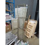 4-shelf metal cage lockup
