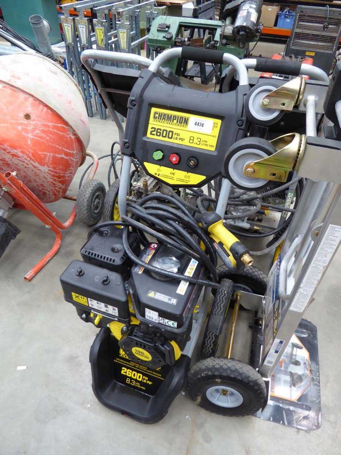 +VAT Champion electric pressure washer with hose and lance